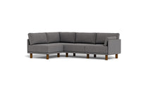 Load image into Gallery viewer, Luna - Sectional - Storm Grey - Low Arms - Tall Legs