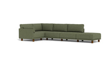 Load image into Gallery viewer, Luna - Sectional - Moss Green - Low Arms - Low Legs
