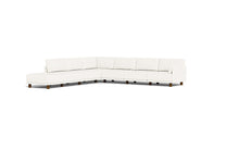 Load image into Gallery viewer, Luna - Sectional - Snowdrift - Low Arms - Low Legs