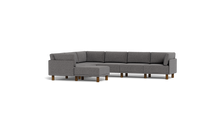 Load image into Gallery viewer, Luna - Sectional - Storm Grey - High Arms - Tall Legs