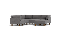 Load image into Gallery viewer, Luna - Sectional - Storm Grey - High Arms - Tall Legs