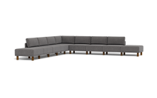Load image into Gallery viewer, Luna - Sectional - Storm Grey - High Arms - Tall Legs