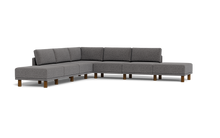 Load image into Gallery viewer, Luna - Sectional - Storm Grey - High Arms - Tall Legs