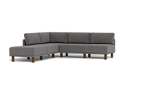 Load image into Gallery viewer, Luna - Sectional - Storm Grey - High Arms - Tall Legs
