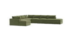 Load image into Gallery viewer, Ciello XL - Sectional - Cypress Green - Regular Arms