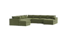 Load image into Gallery viewer, Ciello XL - Sectional - Cypress Green - Regular Arms