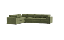 Load image into Gallery viewer, Ciello XL - Sectional - Cypress Green - Regular Arms