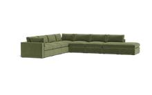 Load image into Gallery viewer, Ciello XL - Sectional - Cypress Green - Regular Arms