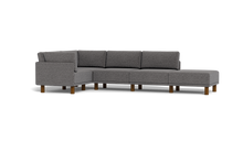 Load image into Gallery viewer, Luna - Sectional - Storm Grey - High Arms - Tall Legs