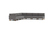 Load image into Gallery viewer, Luna - Sectional - Storm Grey - High Arms - Tall Legs