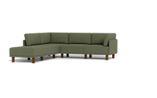 Load image into Gallery viewer, Luna - Sectional - Moss Green - High Arms - Tall Legs