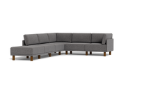 Load image into Gallery viewer, Luna - Sectional - Storm Grey - High Arms - Tall Legs