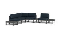 Load image into Gallery viewer, Mistral - Sectional - Pebble - Block - Cool Water