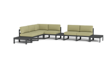 Load image into Gallery viewer, Mistral - Sectional - Pebble - Block - Fern