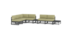 Load image into Gallery viewer, Mistral - Sectional - Pebble - Block - Fern