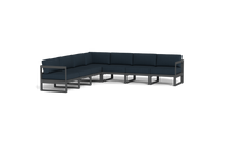 Load image into Gallery viewer, Mistral - Sectional - Pebble - Block - Cool Water