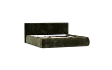 Load image into Gallery viewer, Ara Bed - King - Upholstered - Sage - Storage