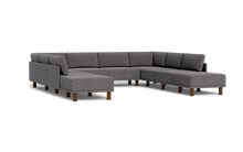 Load image into Gallery viewer, Luna - Sectional - Storm Grey - High Arms - Tall Legs