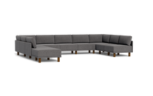 Load image into Gallery viewer, Luna - Sectional - Storm Grey - High Arms - Tall Legs