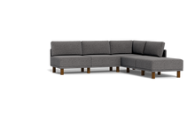 Load image into Gallery viewer, Luna - Sectional - Storm Grey - High Arms - Tall Legs