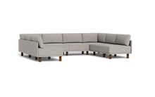 Load image into Gallery viewer, Luna - Sectional - Dream Grey - High Arms - Tall Legs