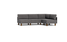 Load image into Gallery viewer, Luna - Sectional - Storm Grey - High Arms - Tall Legs