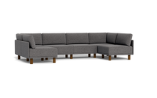 Load image into Gallery viewer, Luna - Sectional - Storm Grey - High Arms - Tall Legs
