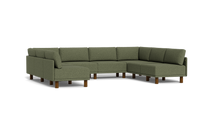 Load image into Gallery viewer, Luna - Sectional - Moss Green - High Arms - Tall Legs