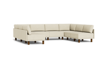 Load image into Gallery viewer, Luna - Sectional - Sunset Beige - High Arms - Tall Legs