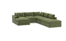 Load image into Gallery viewer, Ciello XL - Sectional - Cypress Green - Regular Arms