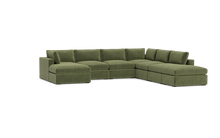 Load image into Gallery viewer, Ciello XL - Sectional - Cypress Green - Regular Arms