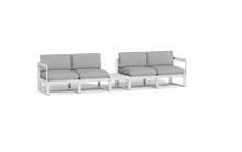Load image into Gallery viewer, Mistral - Sofa - Sandstone - Block - Silver Shade