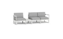 Load image into Gallery viewer, Mistral - Sofa - Sandstone - Block - Silver Shade