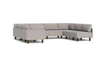 Load image into Gallery viewer, Luna - Sectional - Dream Grey - High Arms - Tall Legs