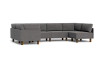 Load image into Gallery viewer, Luna - Sectional - Storm Grey - High Arms - Tall Legs