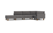Load image into Gallery viewer, Luna - Sectional - Storm Grey - High Arms - Tall Legs