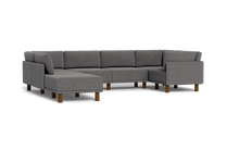 Load image into Gallery viewer, Luna - Sectional - Storm Grey - High Arms - Tall Legs