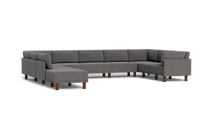 Load image into Gallery viewer, Luna - Sectional - Storm Grey - High Arms - Tall Legs