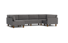 Load image into Gallery viewer, Luna - Sectional - Storm Grey - High Arms - Tall Legs