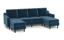 Load image into Gallery viewer, Altus - Sofa - Sapphire - Original Arms