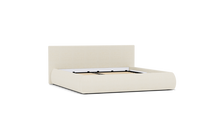 Load image into Gallery viewer, Ara Bed - King - Upholstered - Snowdrift - Storage