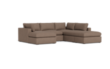Load image into Gallery viewer, Ciello XL - Sectional - Mocha - Regular Arms