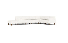 Load image into Gallery viewer, Luna - Sectional - Snowdrift - Low Arms - Tall Legs