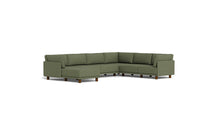 Load image into Gallery viewer, Luna - Sectional - Moss Green - High Arms - Low Legs