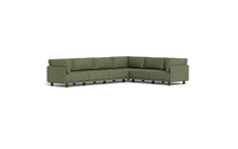 Load image into Gallery viewer, Luna - Sectional - Moss Green - High Arms - Low Legs
