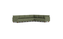 Load image into Gallery viewer, Luna - Sectional - Moss Green - Low Arms - Low Legs