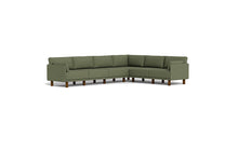 Load image into Gallery viewer, Luna - Sectional - Moss Green - Low Arms - Tall Legs