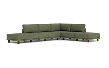 Load image into Gallery viewer, Luna - Sectional - Moss Green - High Arms - Low Legs