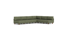 Load image into Gallery viewer, Luna - Sectional - Moss Green - High Arms - Low Legs