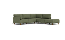 Load image into Gallery viewer, Luna - Sectional - Moss Green - High Arms - Low Legs